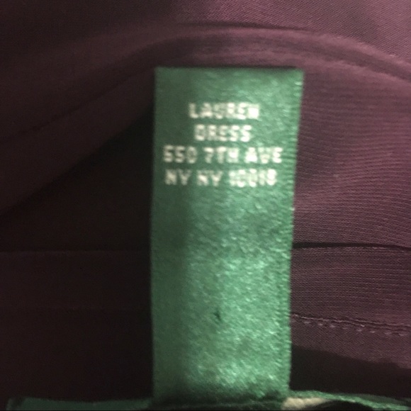 Lauren Ralph Lauren Ruched Purple Cocktail Dress - Picture 6 of 7